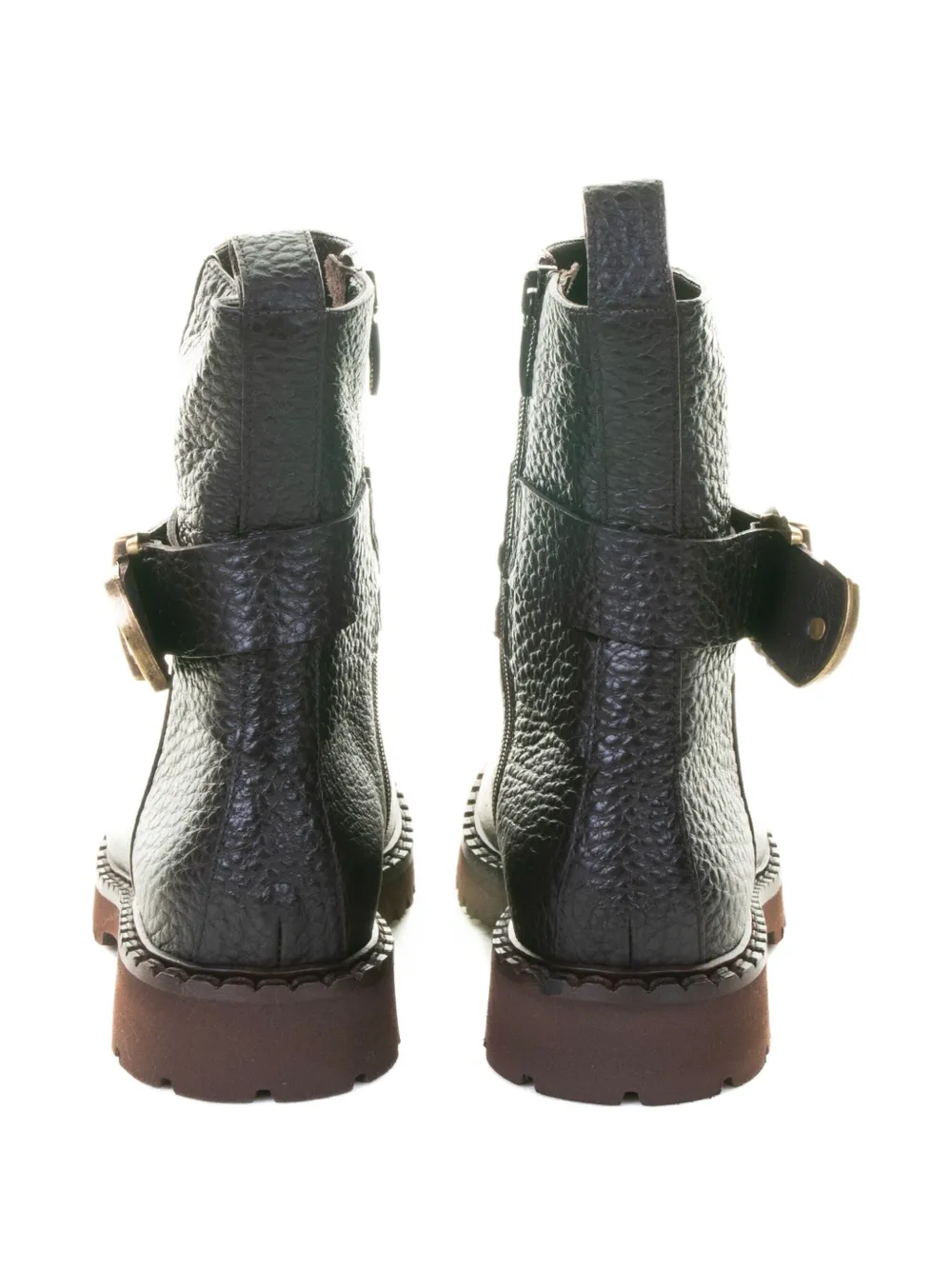  Laura B Buckle-detail Ankle Boots - Brown 