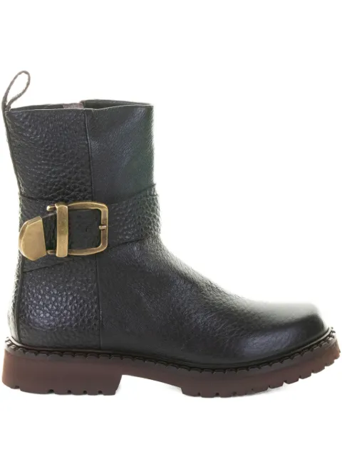 Laura B buckle-detail ankle boots