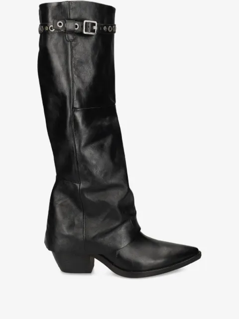 A.S.98 botas con hebilla y ojales