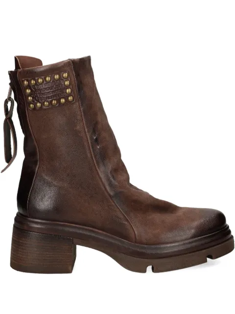 A.S.98 studded heeled boot