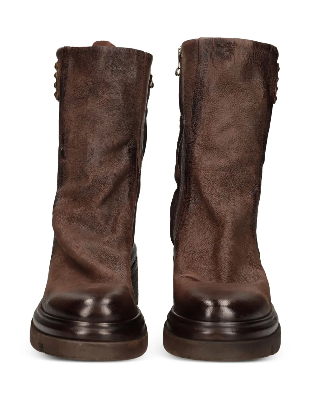 A.S.98 Laarzen met studs en hak Bruin