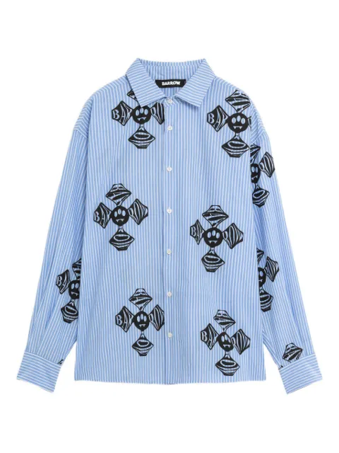 BARROW striped graphic shirt
