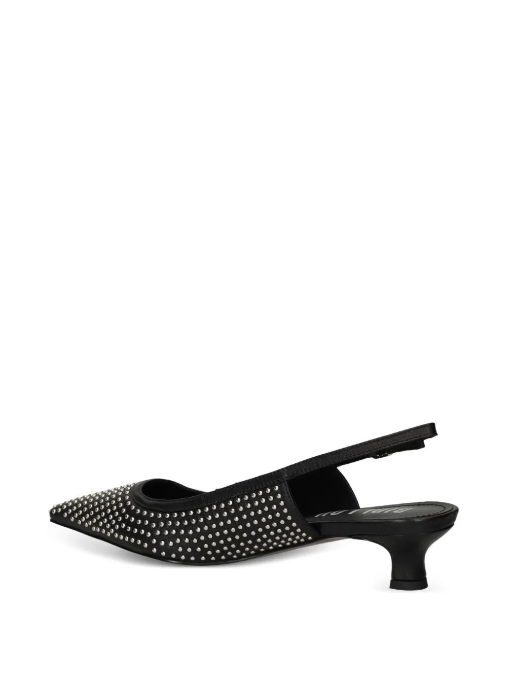 Bibi Lou 35 mm slingback pumps met studs Zwart