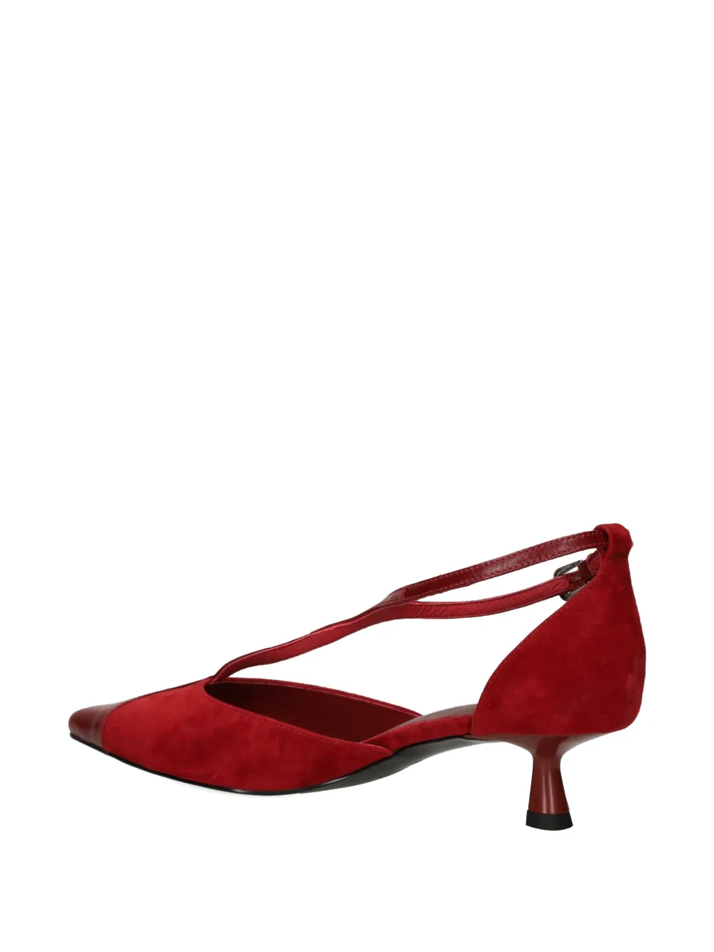 Bibi Lou 40mm Canna T-strap pointed pumps Rood
