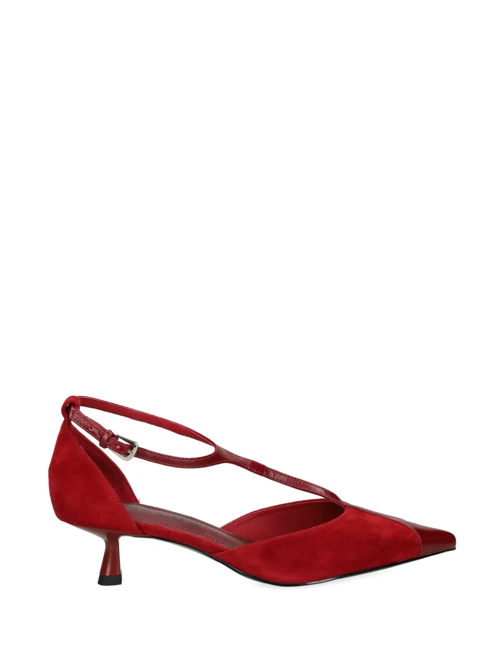 Bibi Lou 40mm Canna T-strap pointed pumps Rood