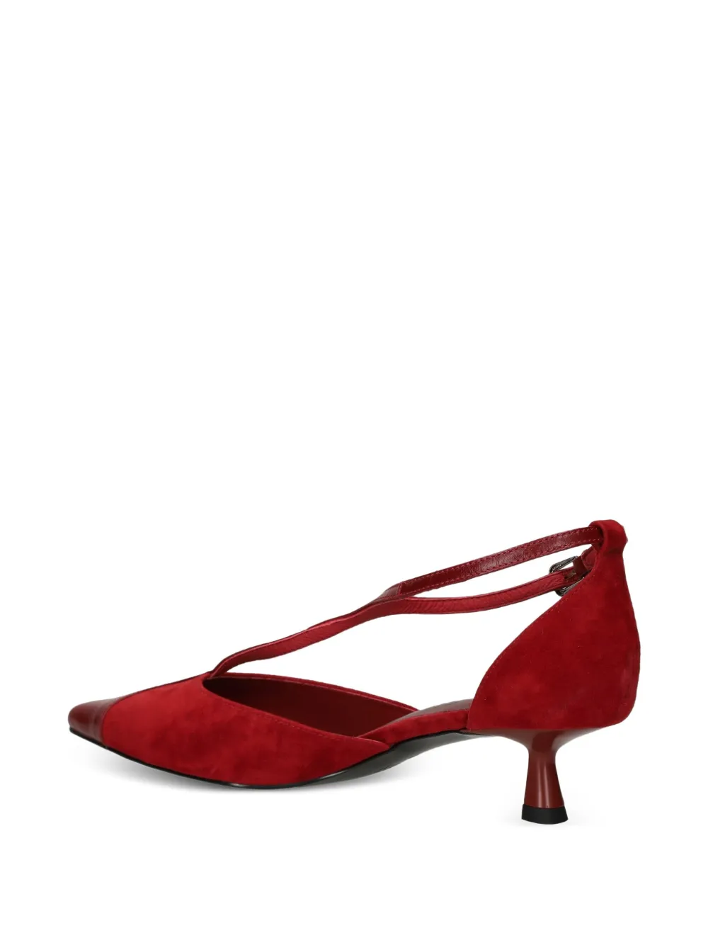 Bibi Lou 40 mm Canna pumps met puntige neus en T-bandje Rood