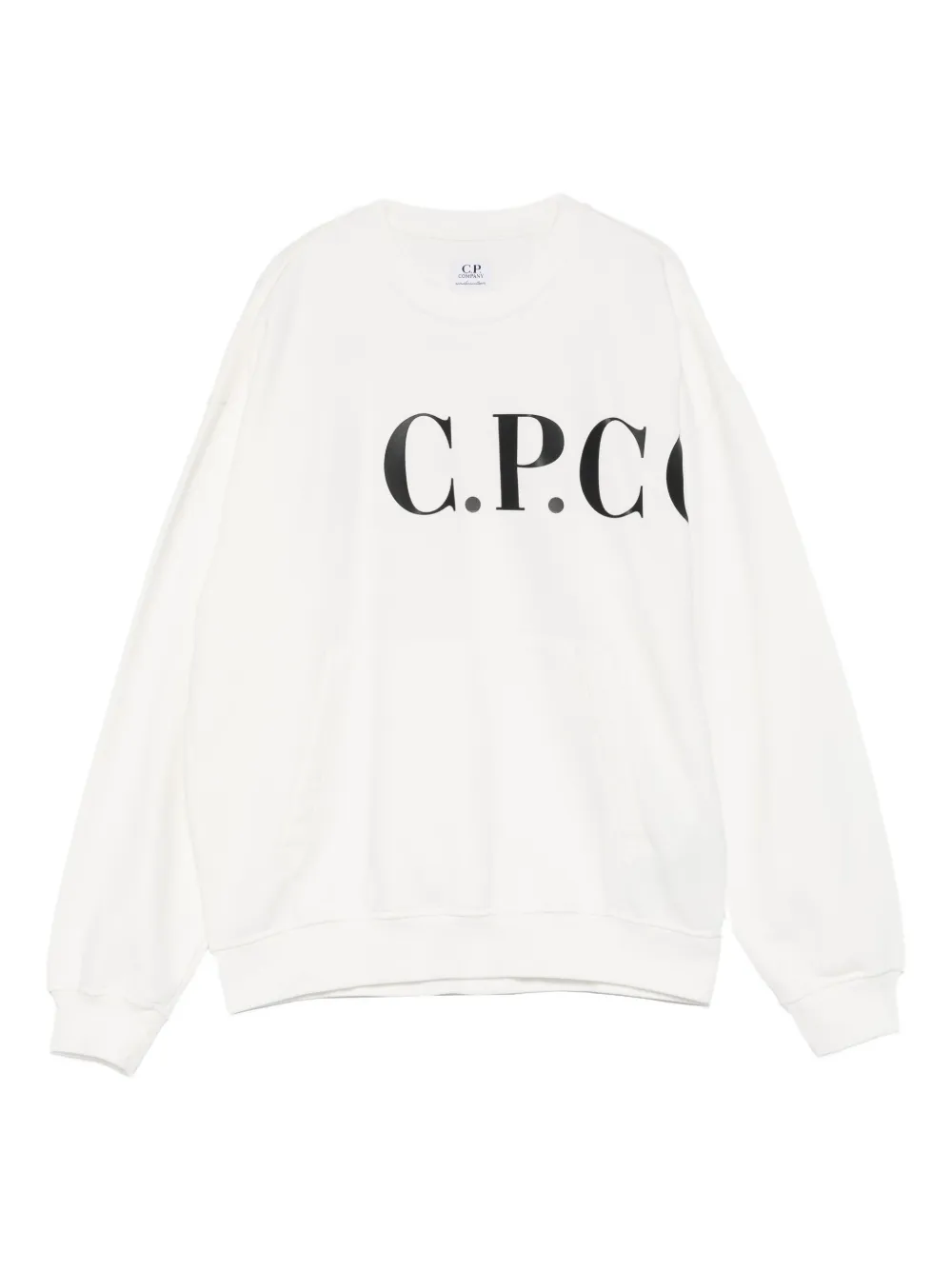 C.P. Company Kids logo-print sweatshirt - Bianco