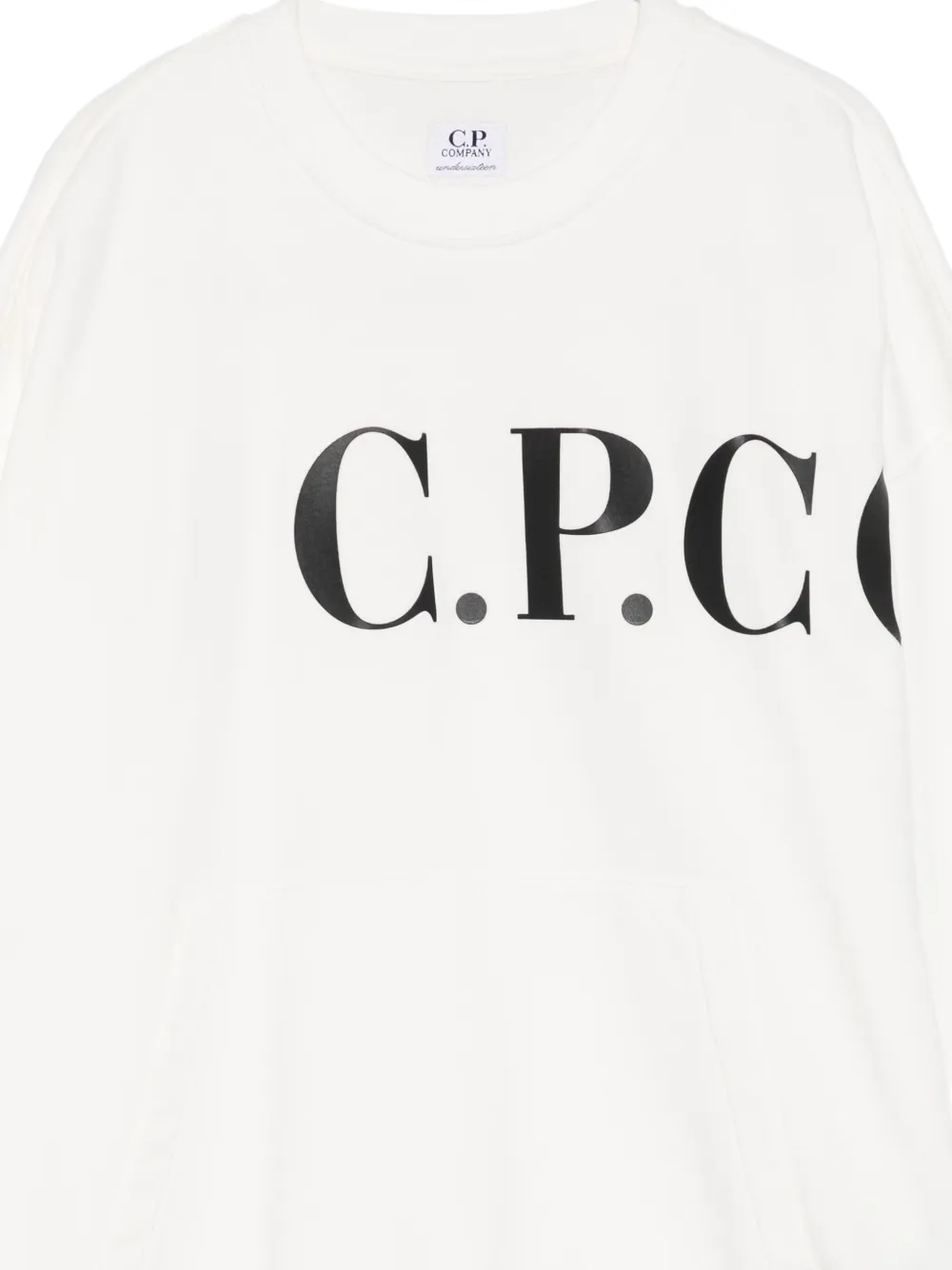 C.P. Company Kids Sweater met logoprint Wit