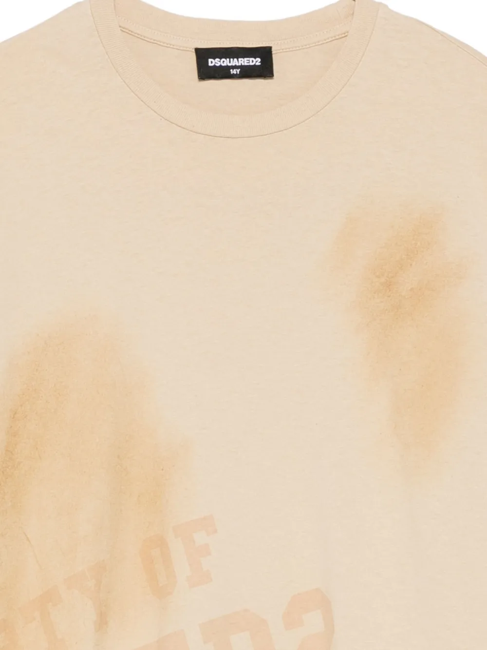 DSQUARED2 KIDS T-shirt met ronde hals Beige
