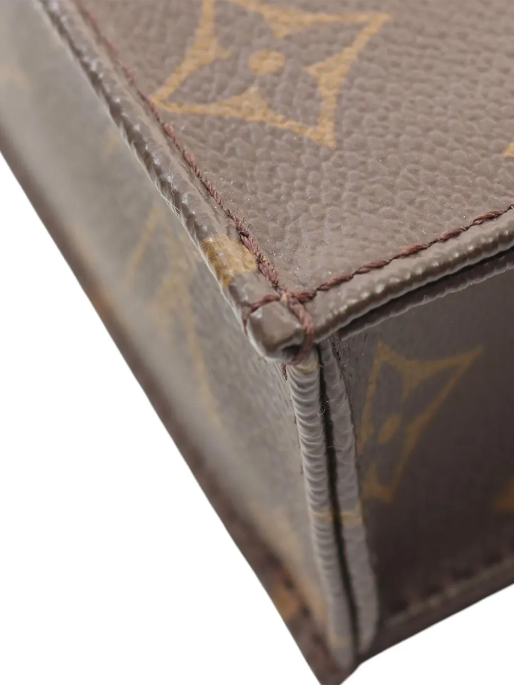 Pre-owned Louis Vuitton 2020 Monogram Petit Sac Plat Satchel In Brown