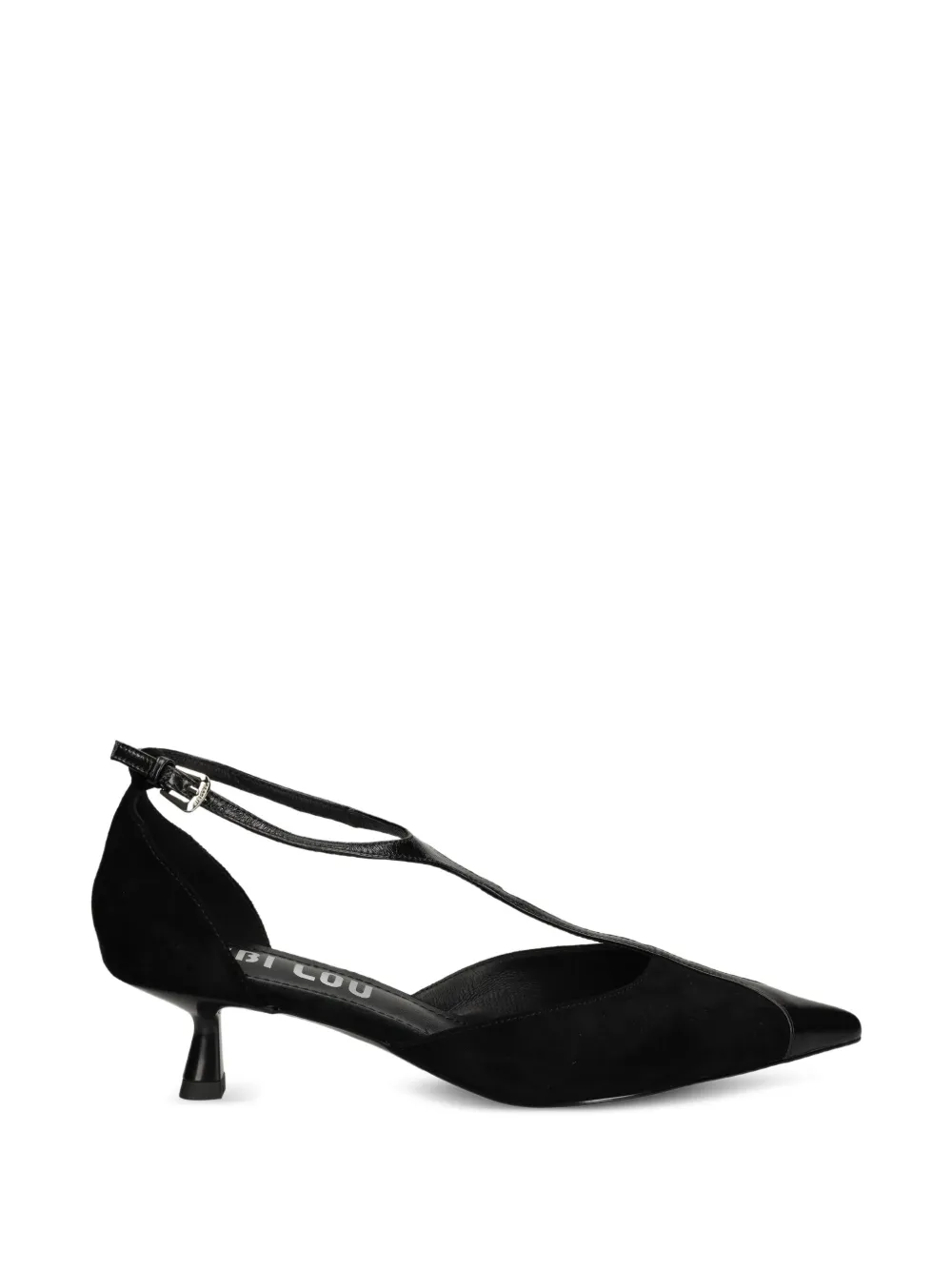 Bibi Lou 40 mm Canna pumps met puntige neus en T-bandje Zwart