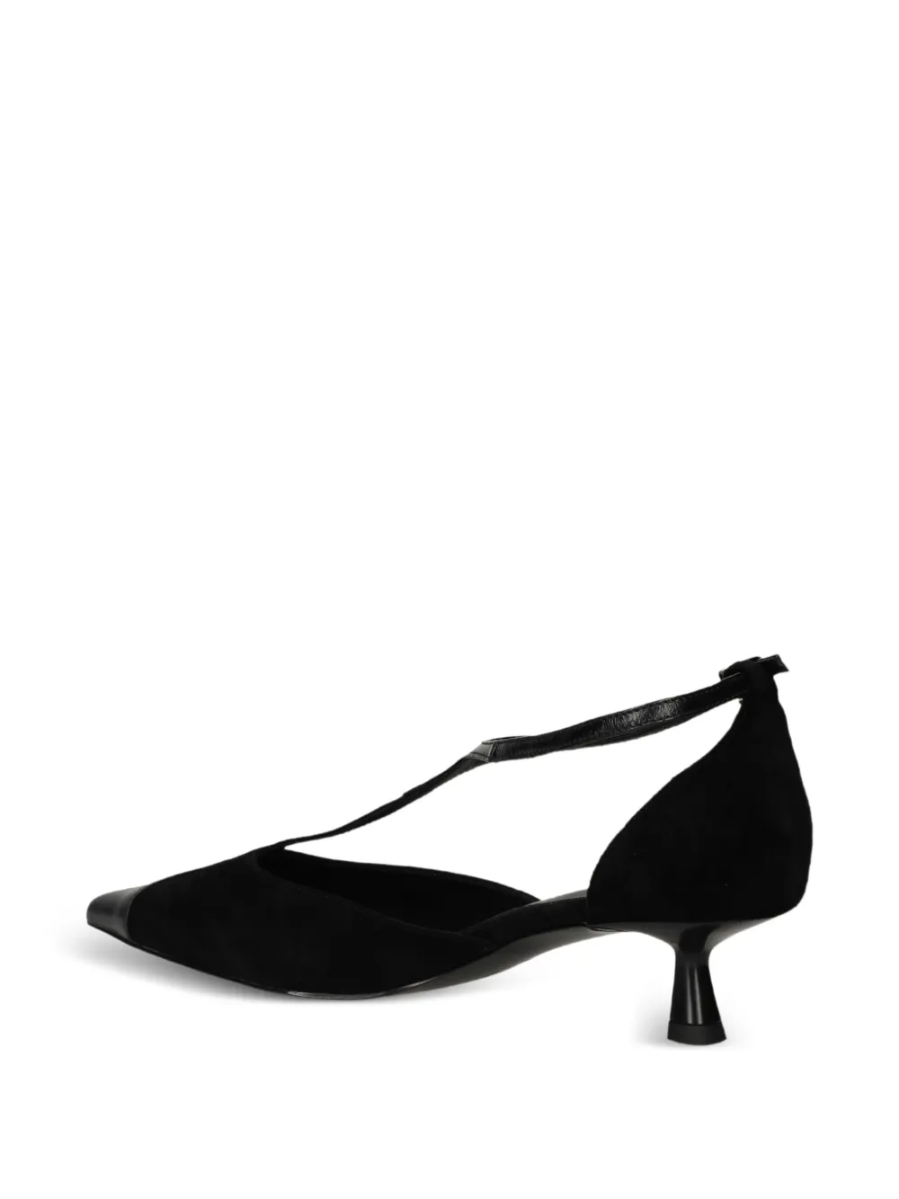 Bibi Lou 40 mm Canna pumps met puntige neus en T-bandje Zwart