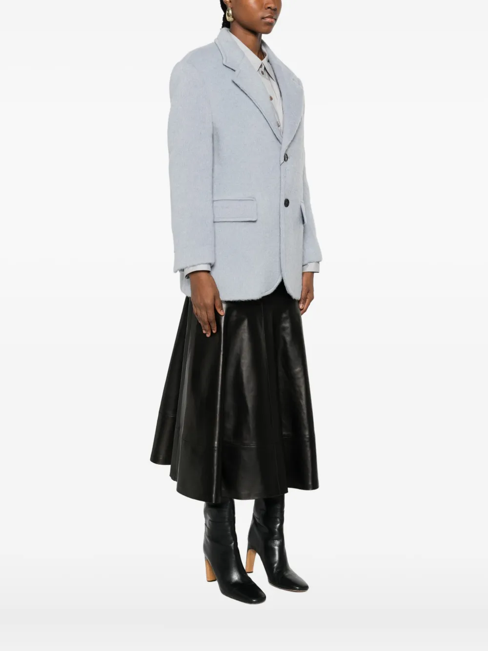 Dunst Flap-pockets Blazer In Gray