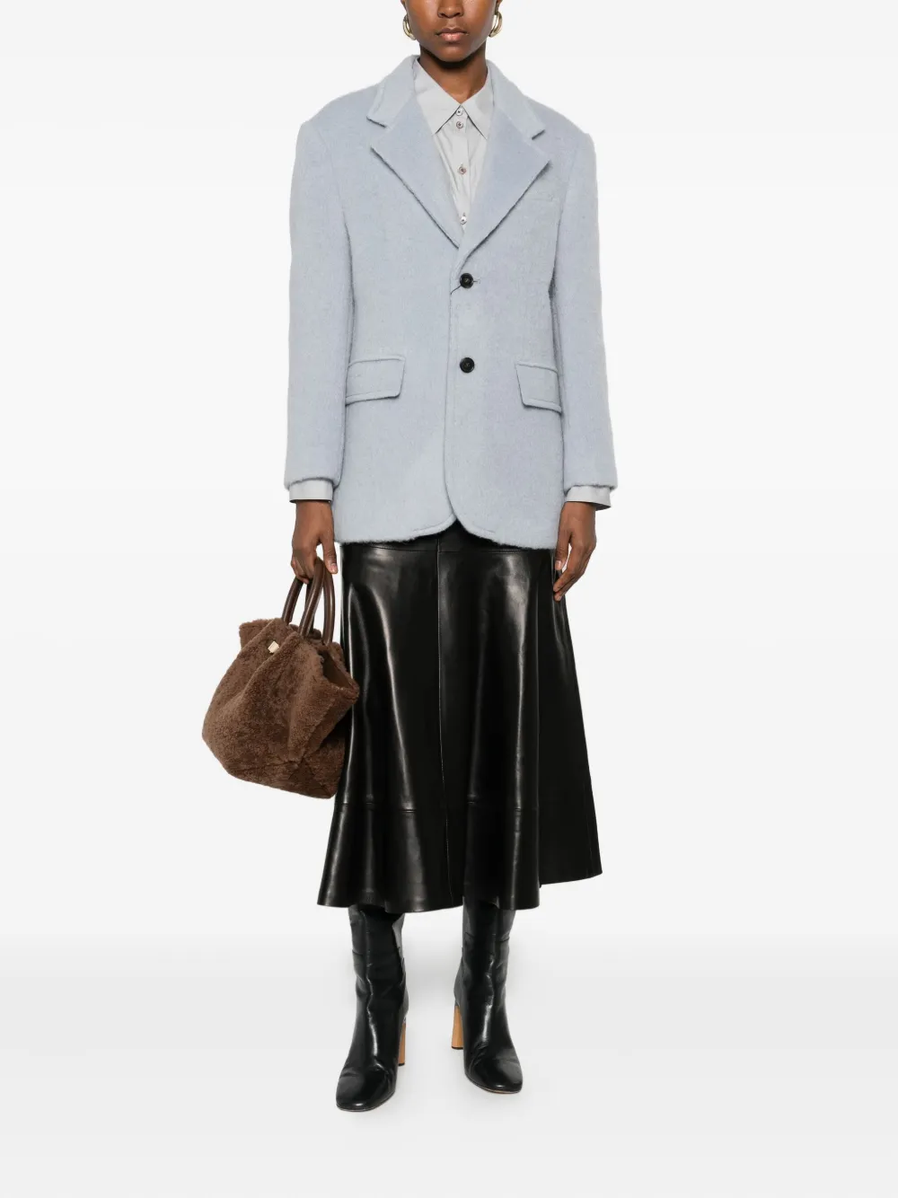 Dunst Flap-pockets Blazer In Gray