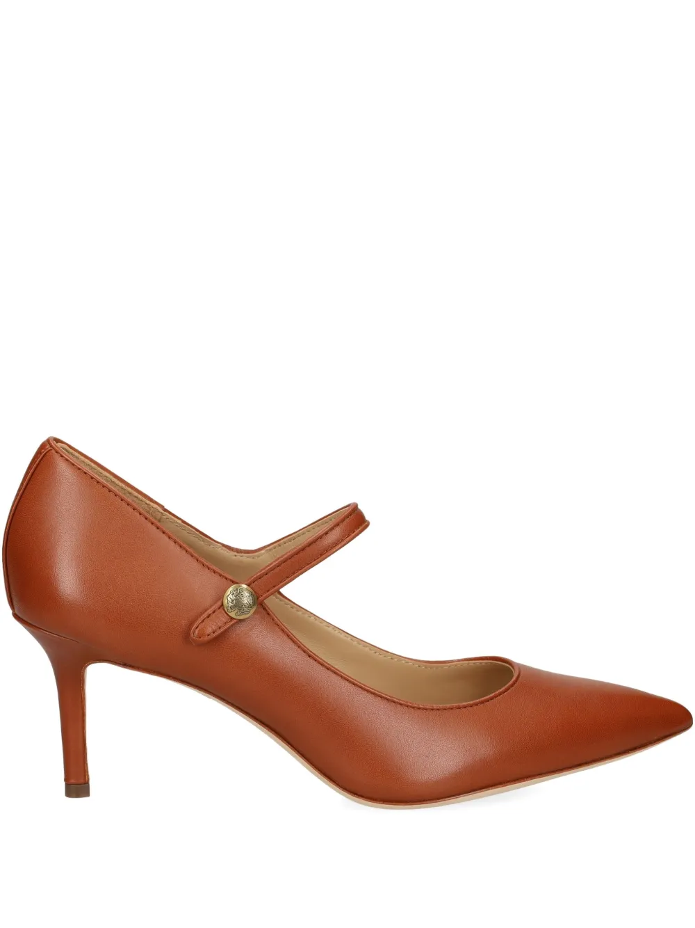 Ralph Lauren 70mm Lanette Mary-jane Pointed Pumps In Multi