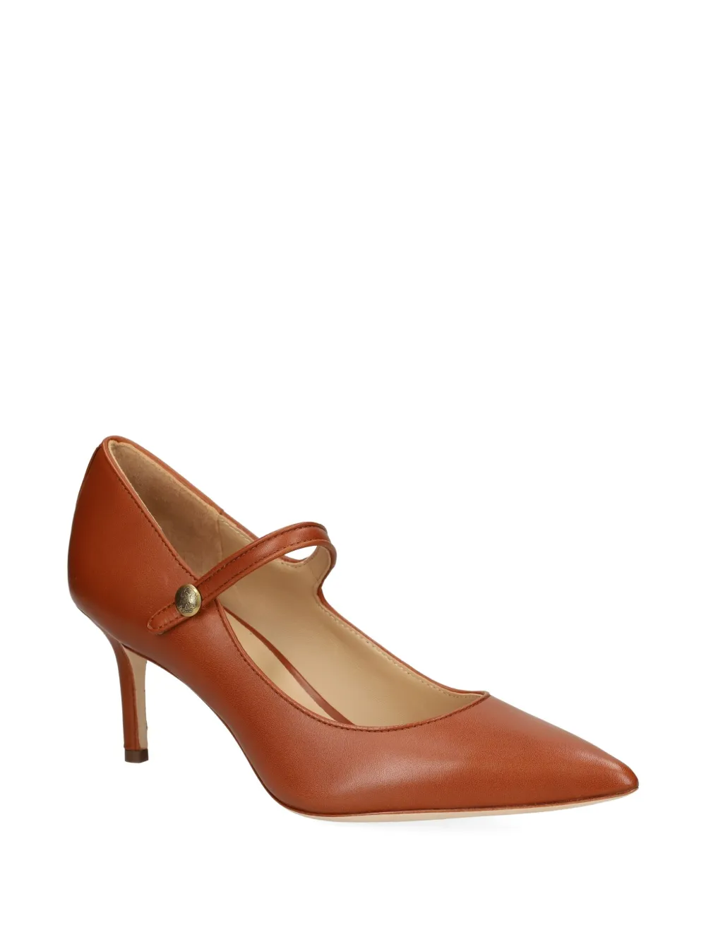 Ralph Lauren 70mm Lanette Mary-jane Pointed Pumps In Multi