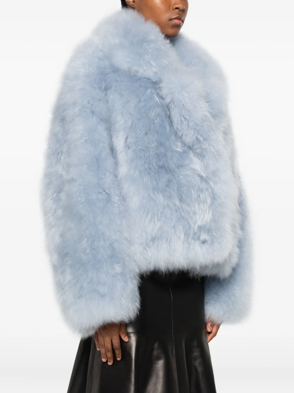 Numerootto Jas van imitatiebont Blauw