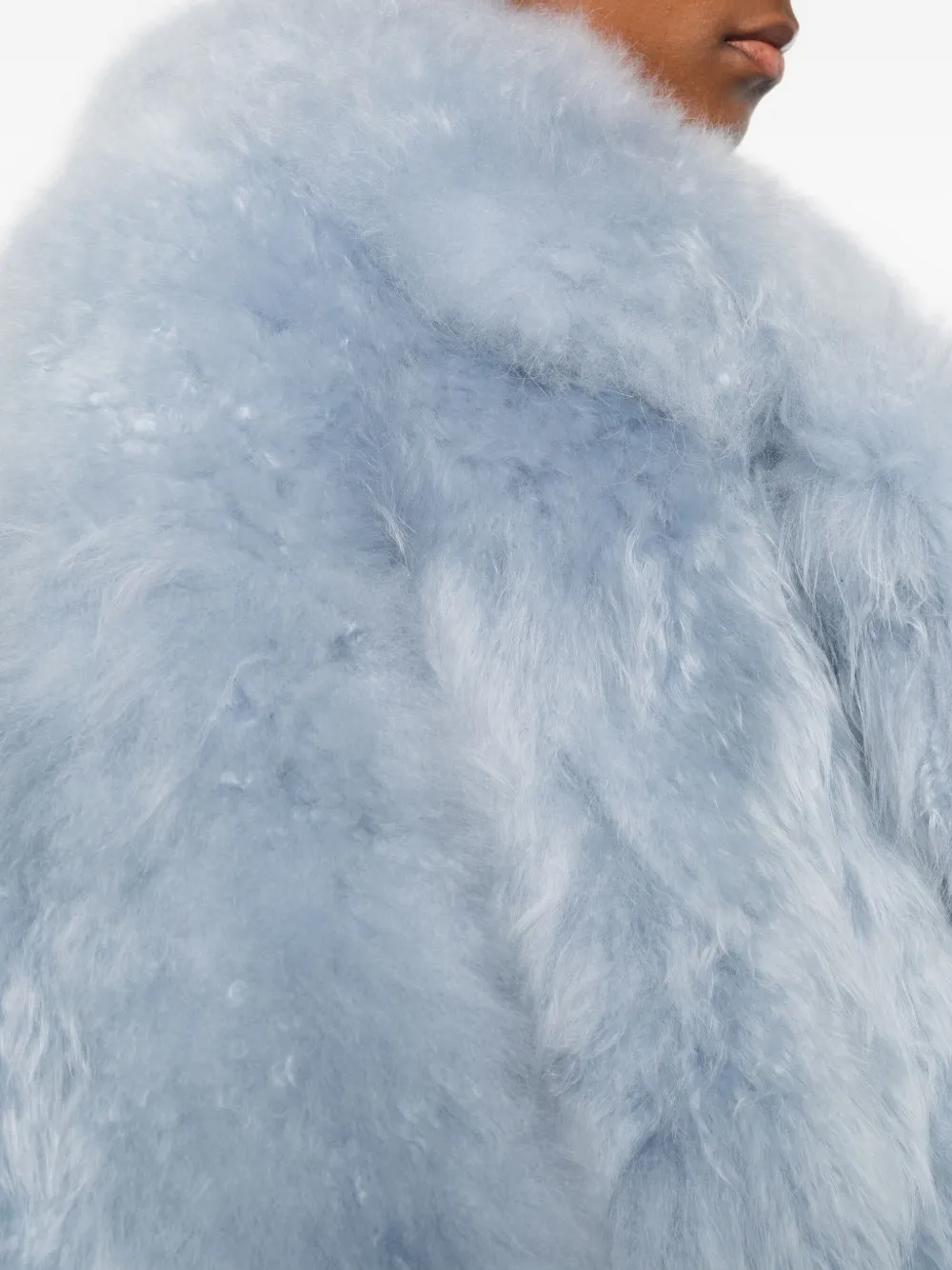 Numerootto Jas van imitatiebont Blauw