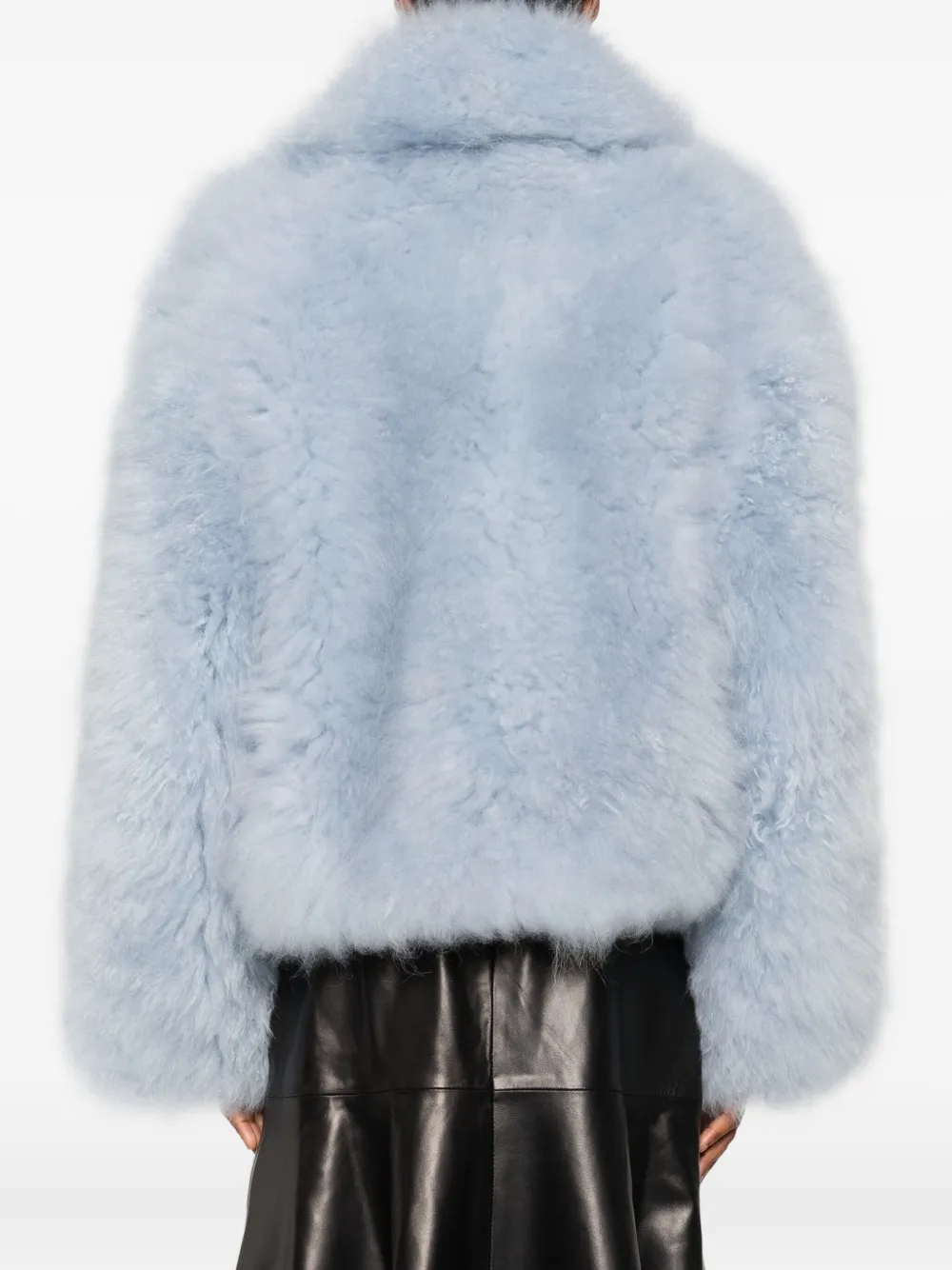 Numerootto Jas van imitatiebont Blauw