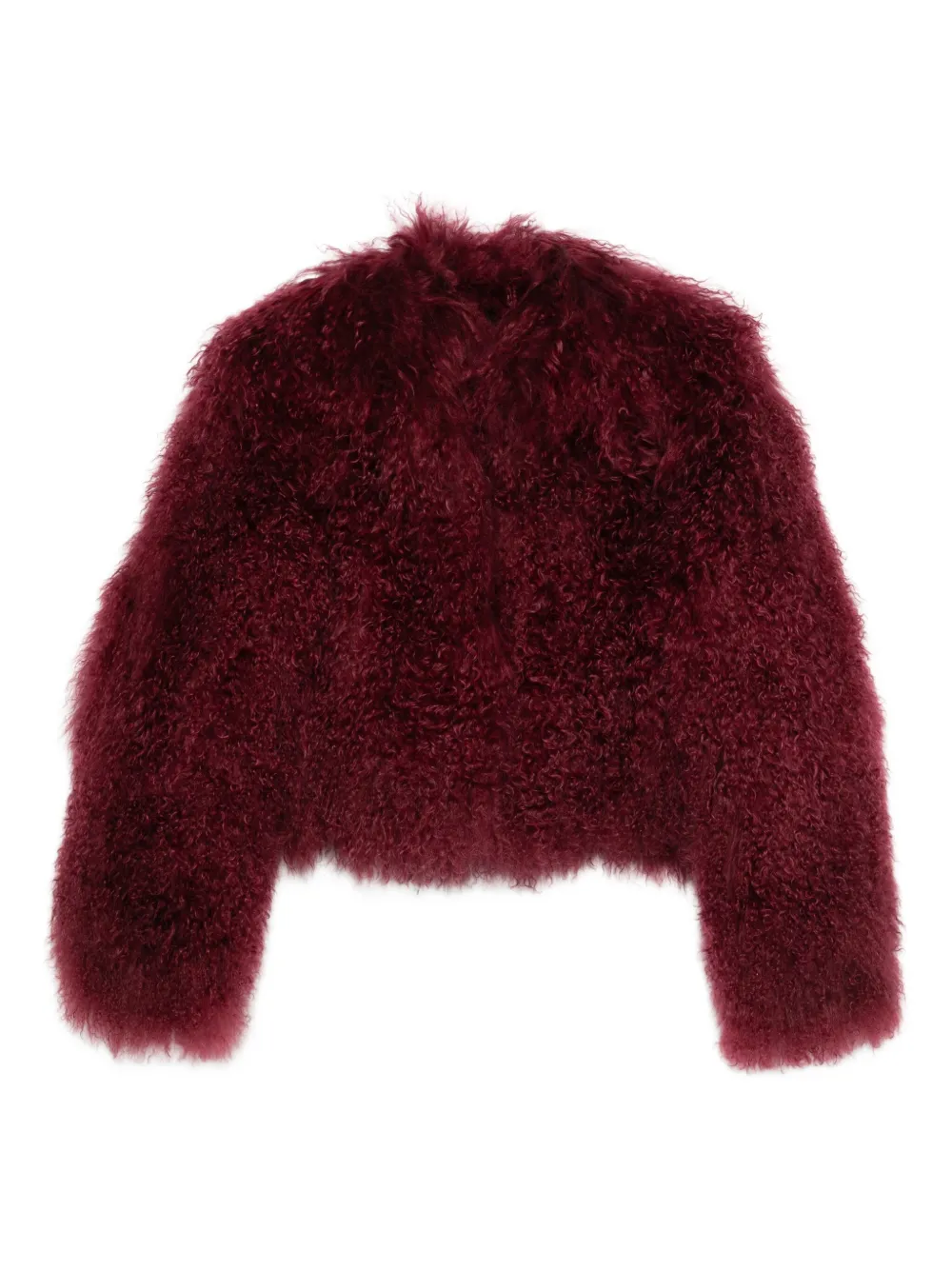 Numerootto textured single-breasted coat | Red | Image 1