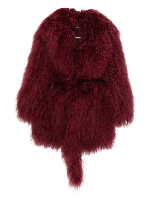 Numerootto belted oversized coat