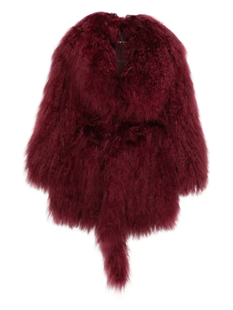Numerootto belted oversized coat