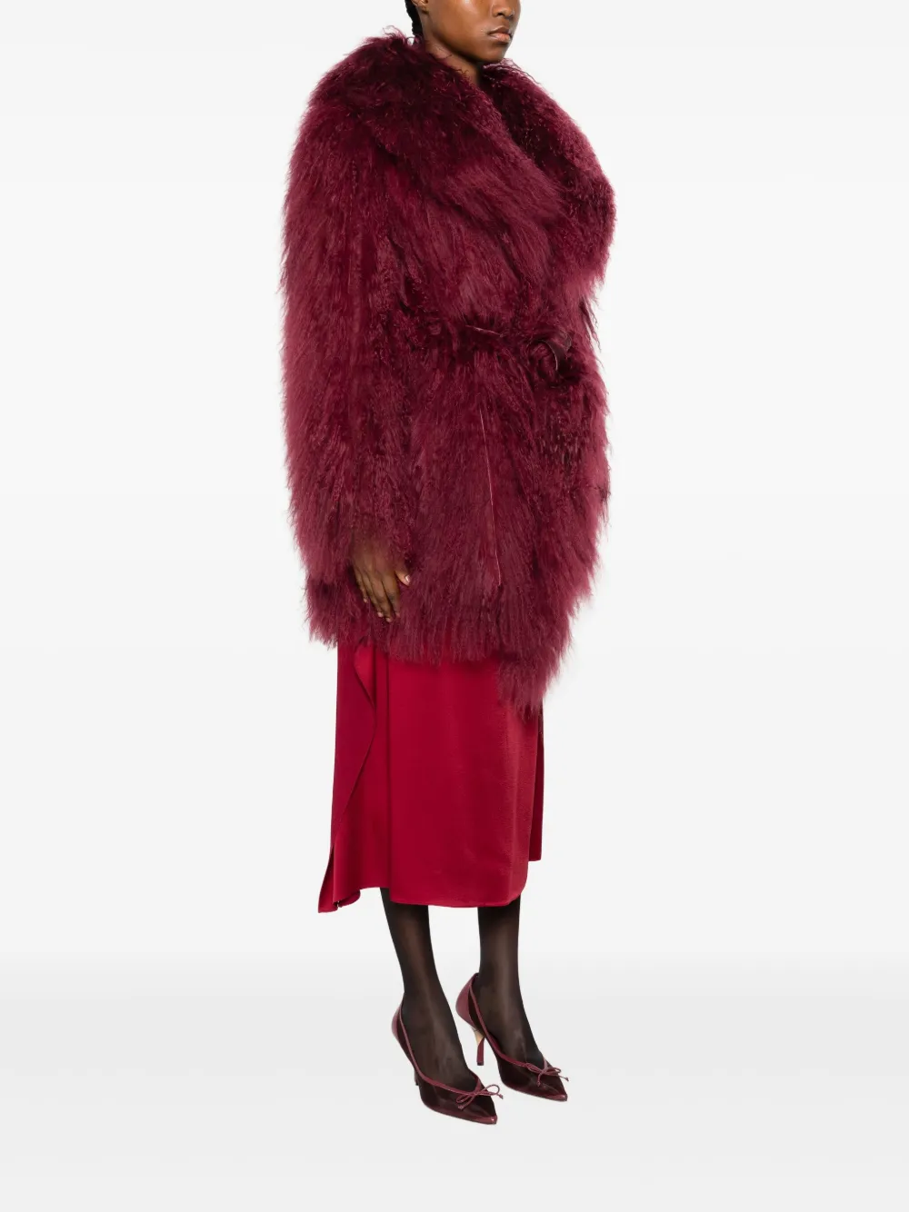 Numerootto Jas met ceintuur Rood