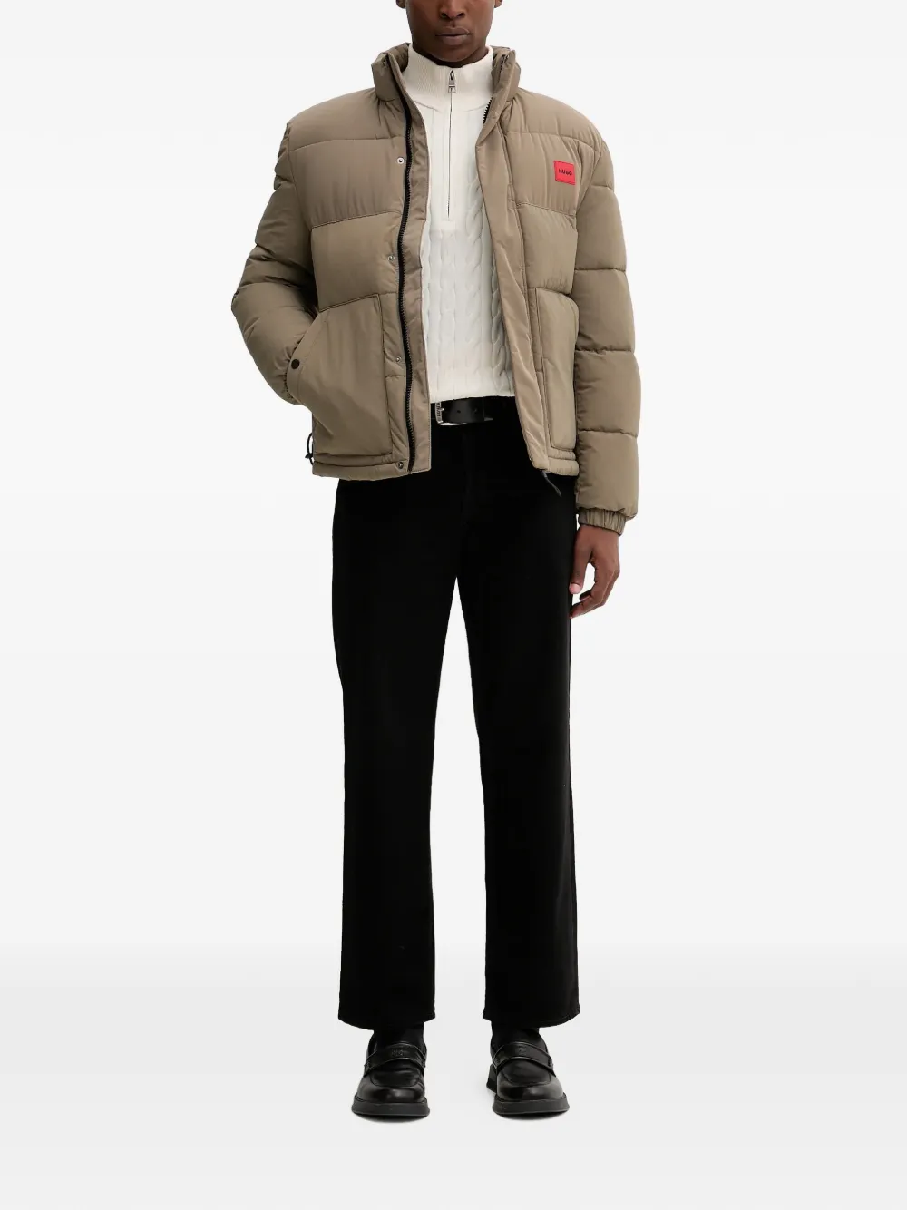 HUGO padded logo-patch jacket | Down Jackets | Image 2