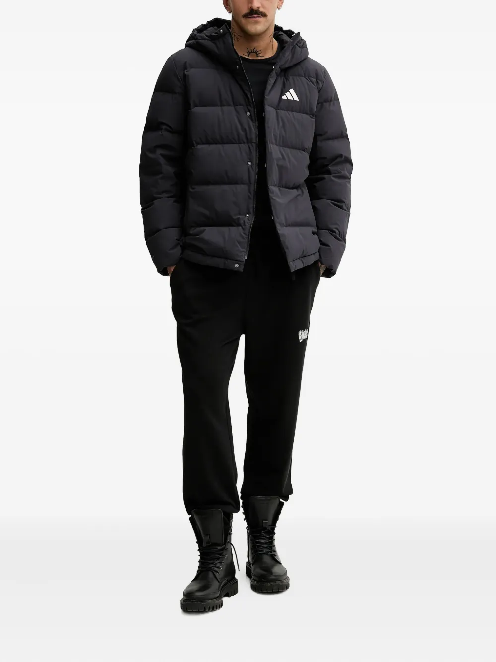 adidas hooded logo-detail jacket | Hooded Jackets | Image 2