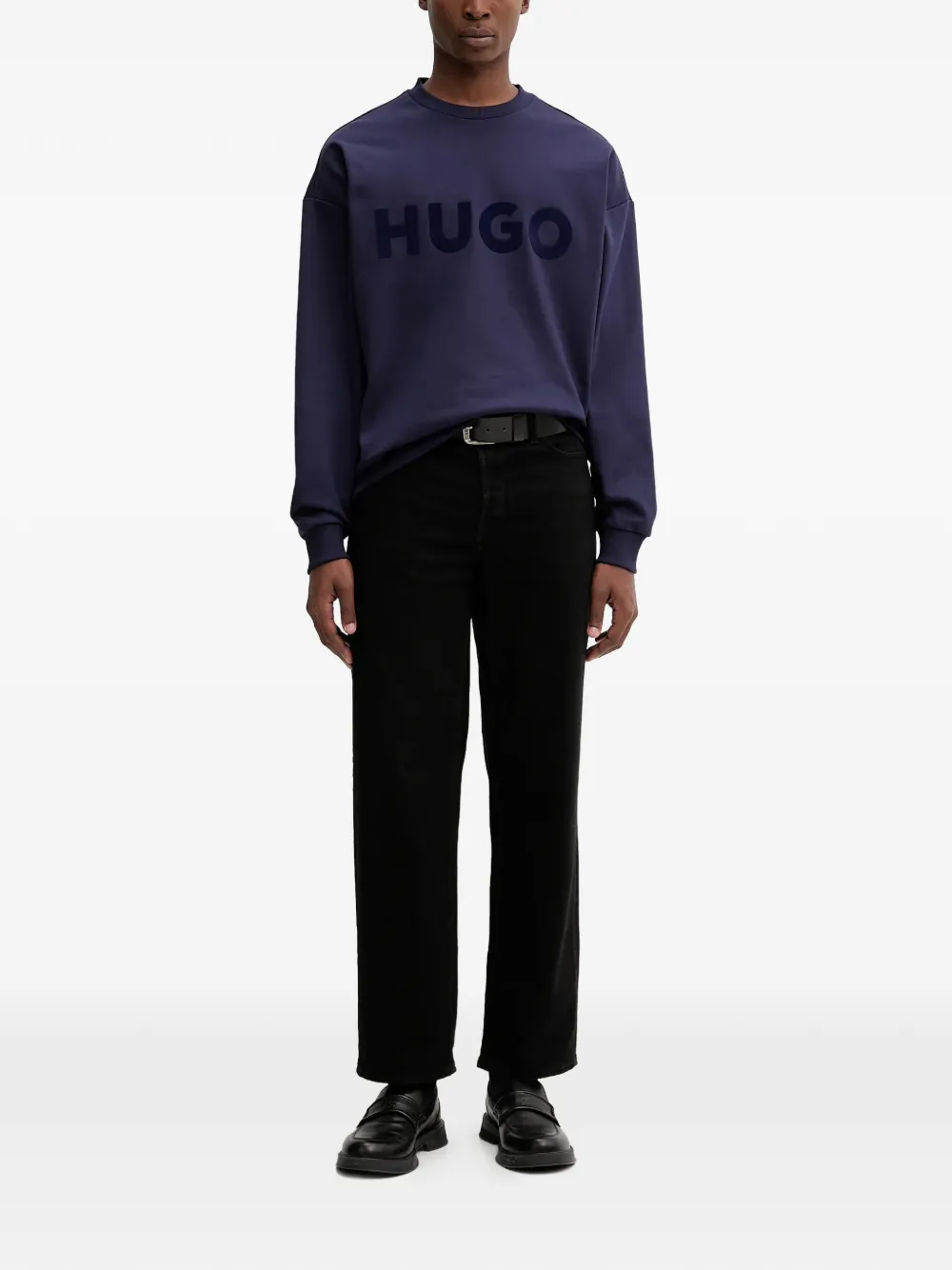 HUGO crew-neck sweater - Blauw