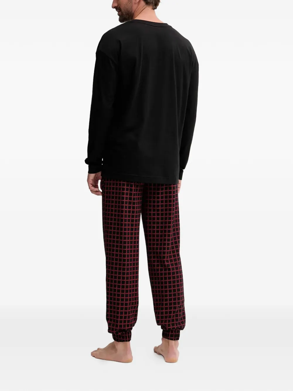 HUGO long sleeve plaid pajamas | Image 2