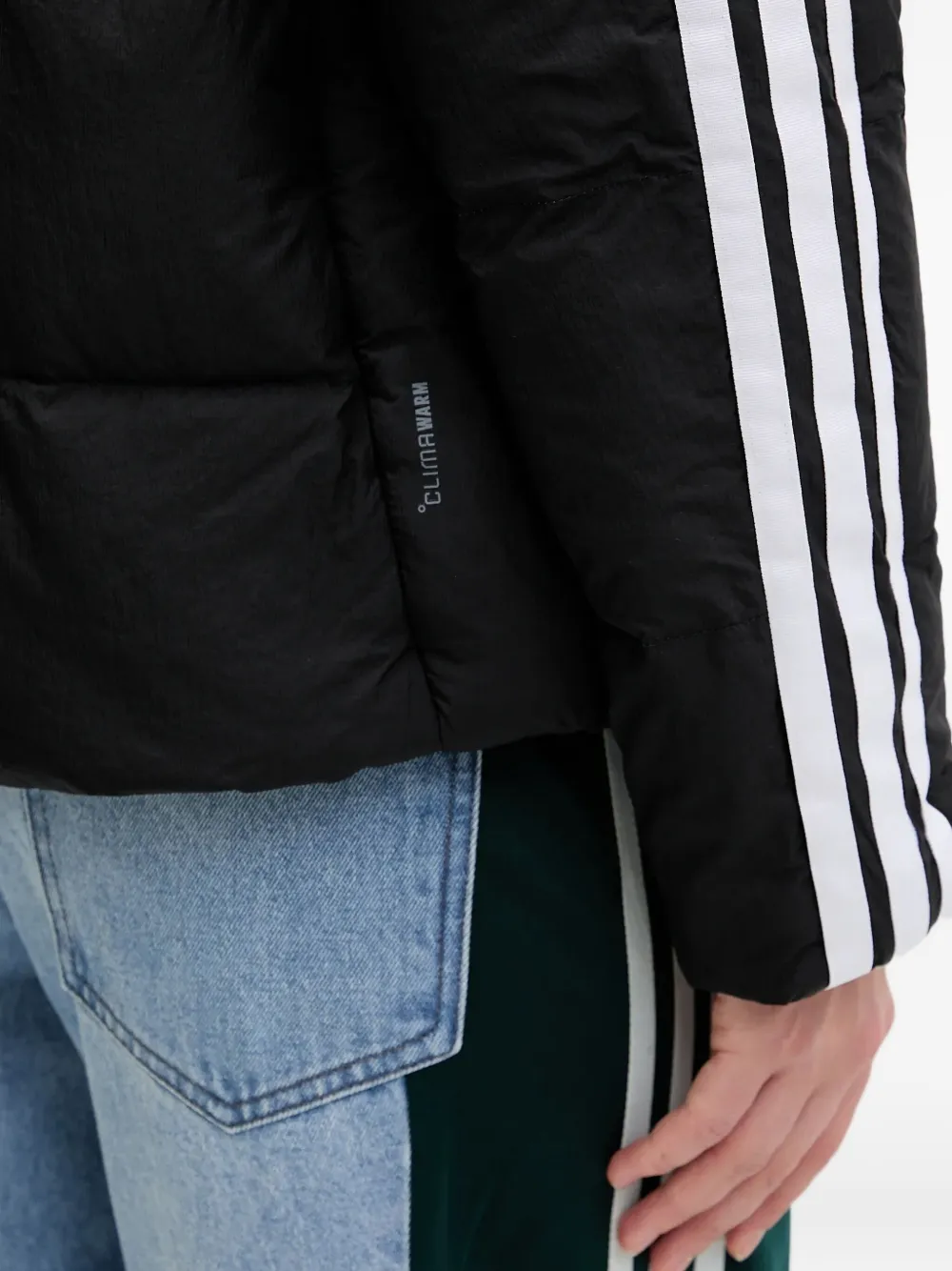 adidas Donsjack met logodetail Zwart