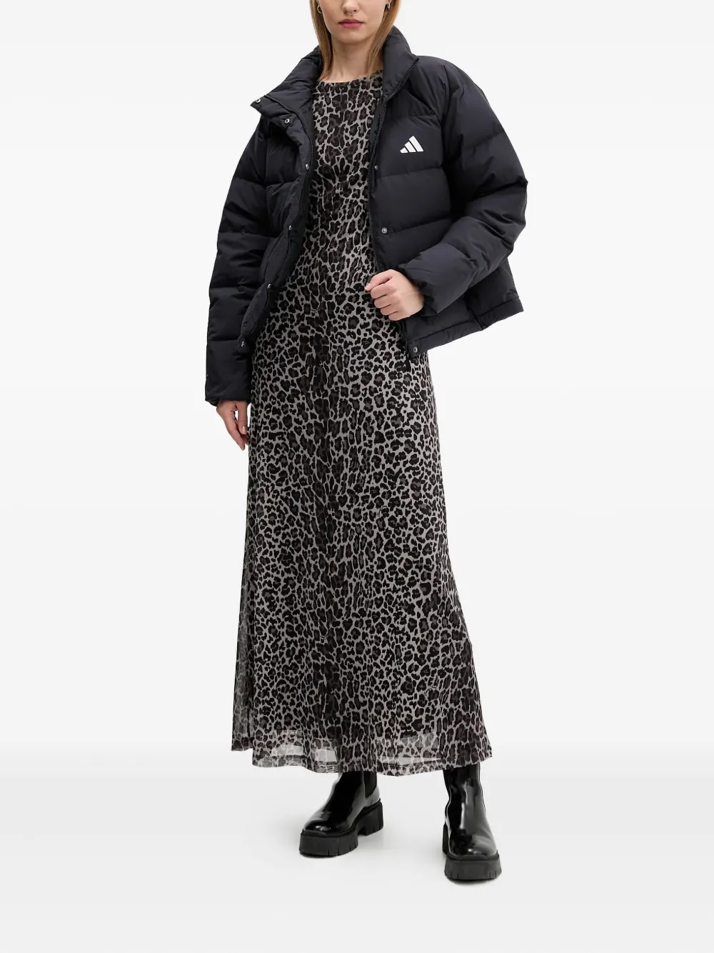 adidas Donsjack met logodetail Zwart