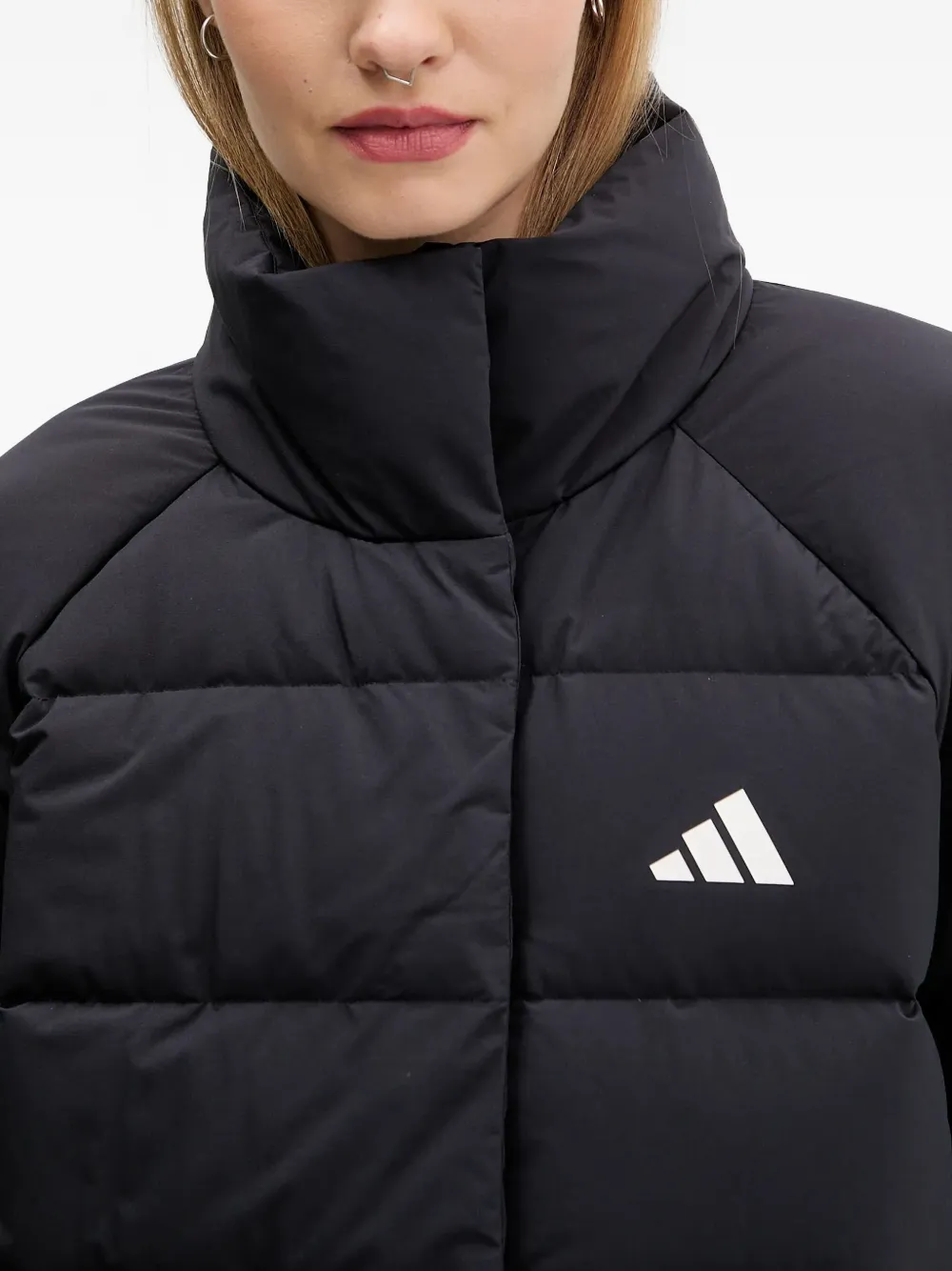 adidas Donsjack met logodetail Zwart