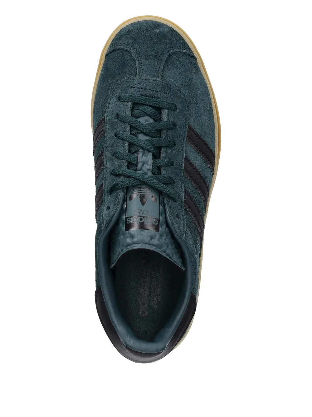 Adidas Originals Gazelle Bold Stripe Platform Sneakers In Green