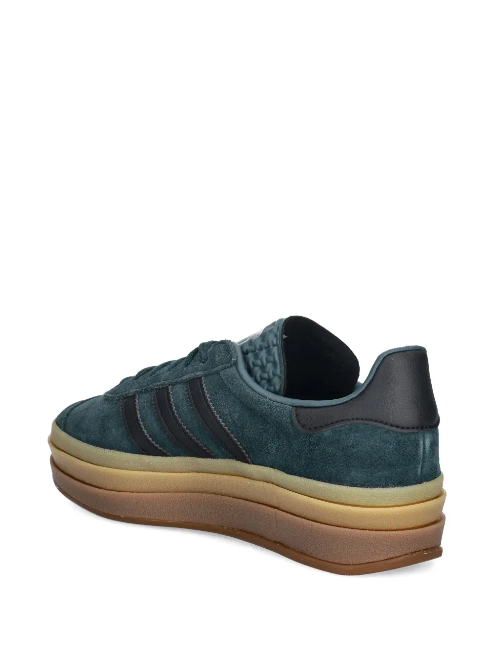 Adidas Originals Gazelle Bold Stripe Platform Sneakers In Green