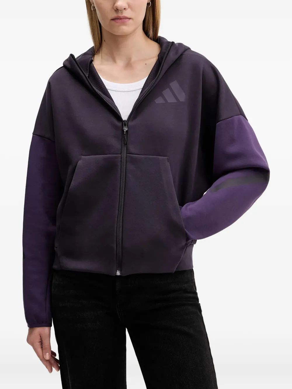 Adidas Originals Z.n.e. Hoodie In Purple