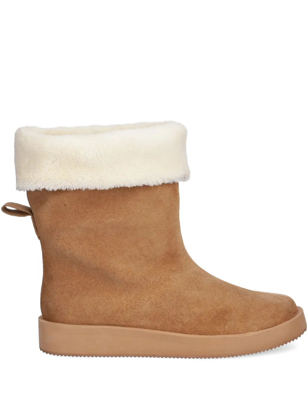 Hugo Boss Suede Boots In Brown