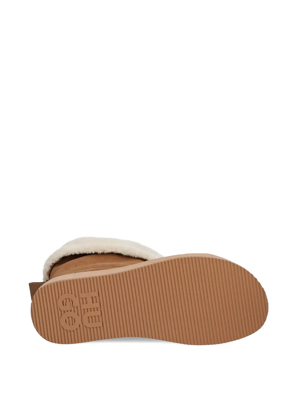 Hugo Boss Suede Boots In Brown