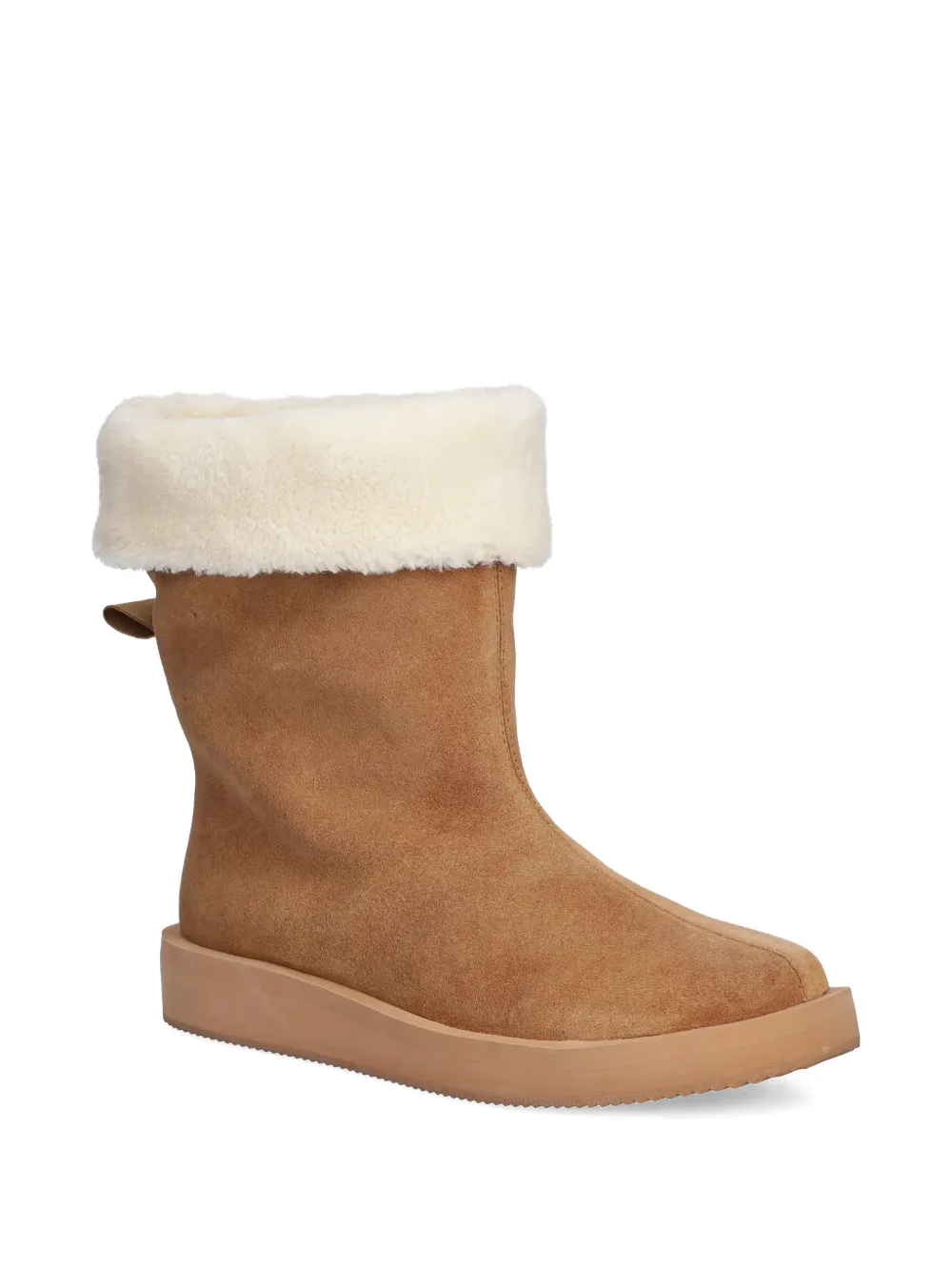 Hugo Boss Suede Boots In Brown