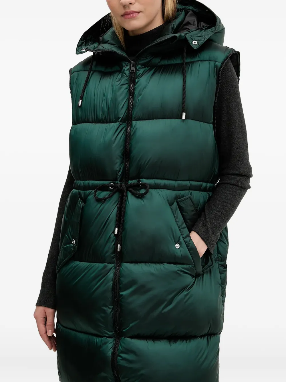 HUGO Farrow gewatteerde jas Groen