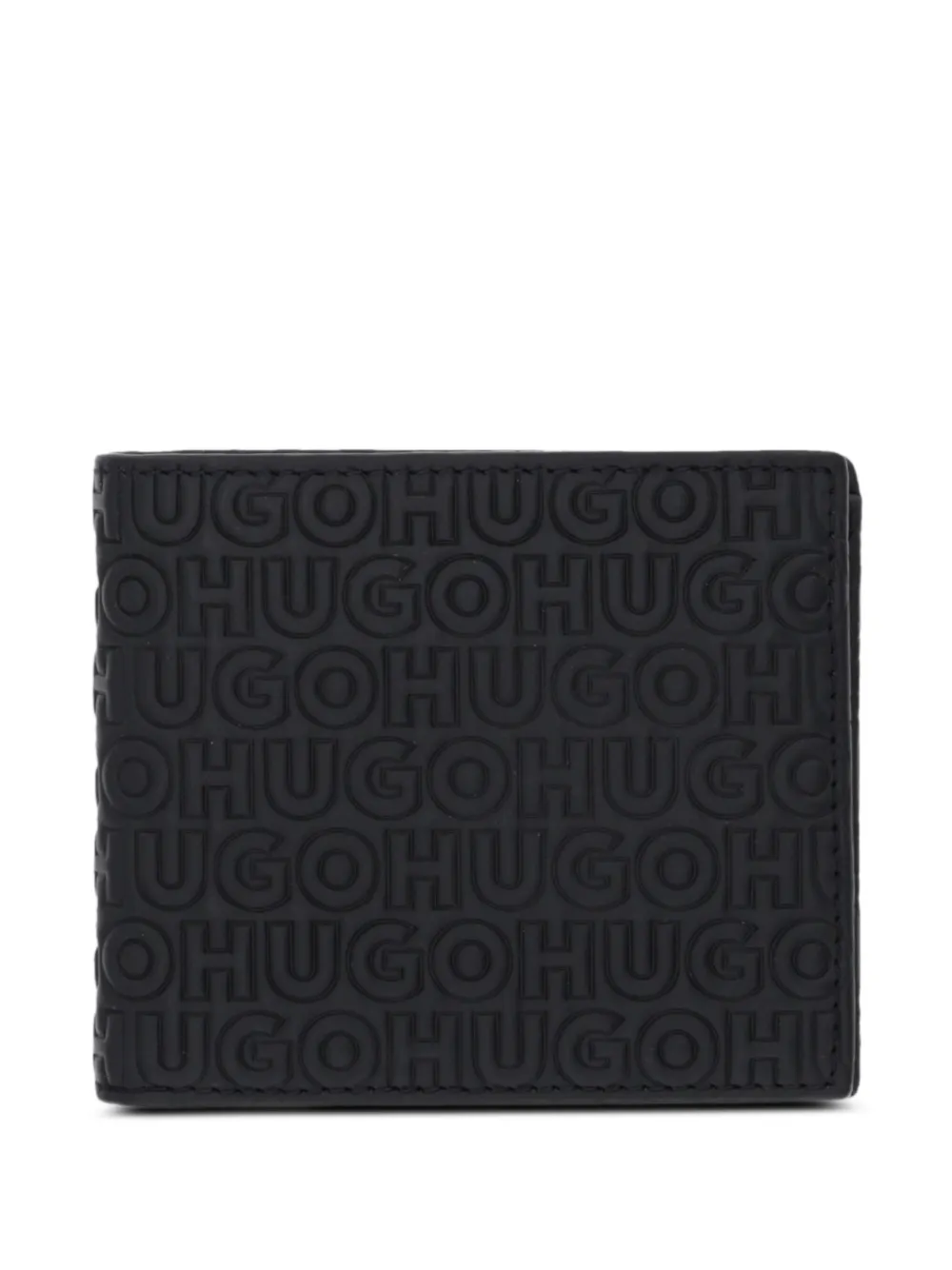 HUGO cartera con logo en relieve | negro | Image 1