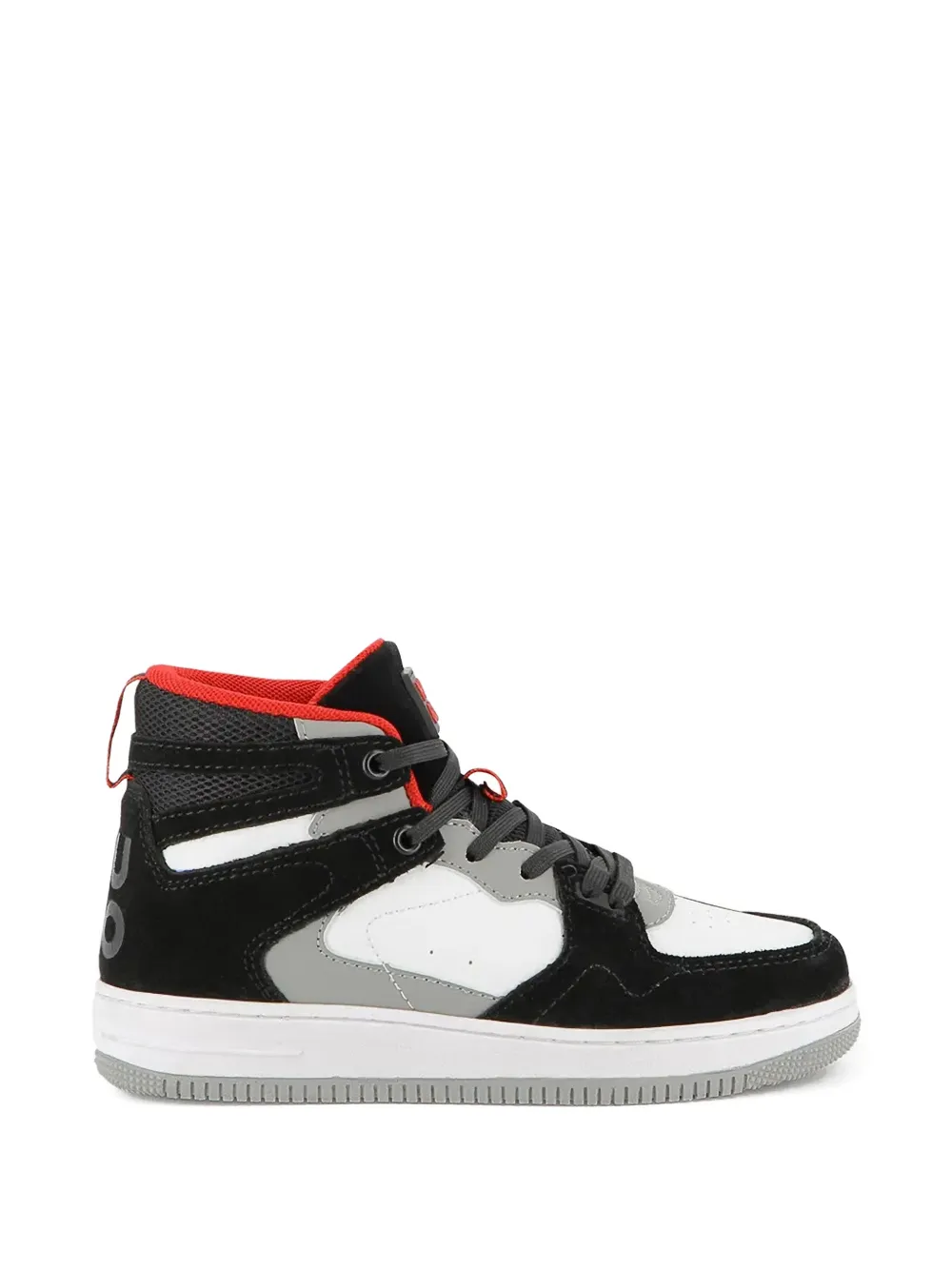 HUGO logo-detail high-top sneakers Zwart
