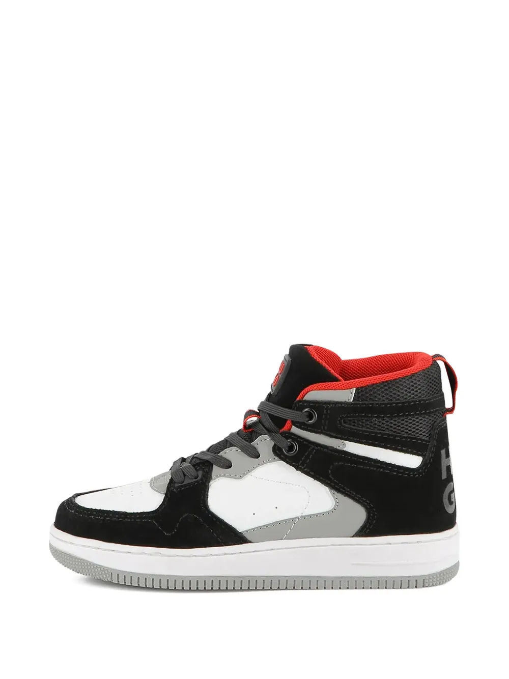 HUGO logo-detail high-top sneakers Zwart