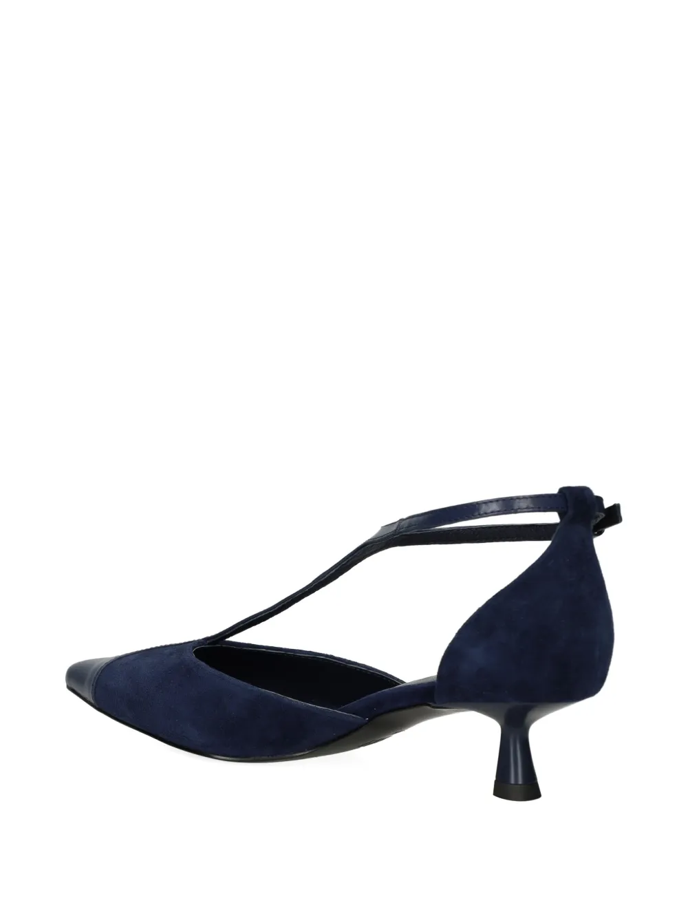 Bibi Lou 40mm Canna T-strap Pointed Pumps In Blue