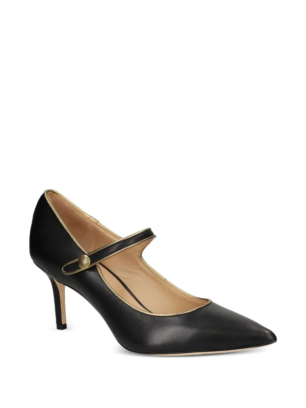 Lauren Ralph Lauren 70 mm Lanette pumps met bandjes met knoop Zwart