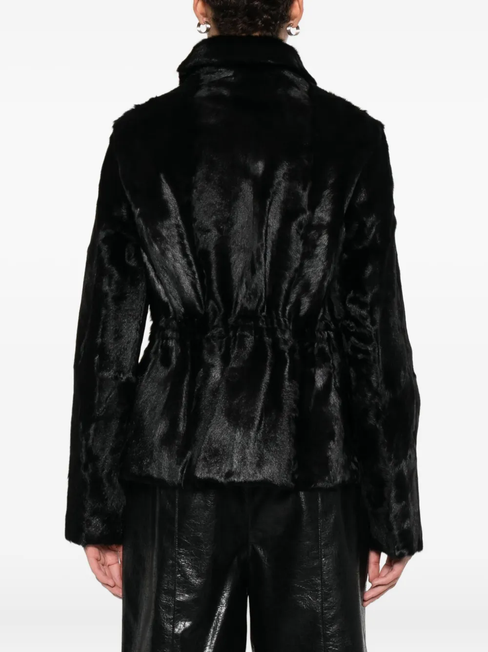 Numerootto Jas met enkele rij knopen Zwart