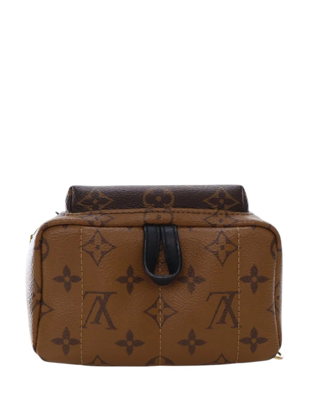 Pre-owned Louis Vuitton 2020 Monogram Reverse Mini Palm Springs Backpack In Brown