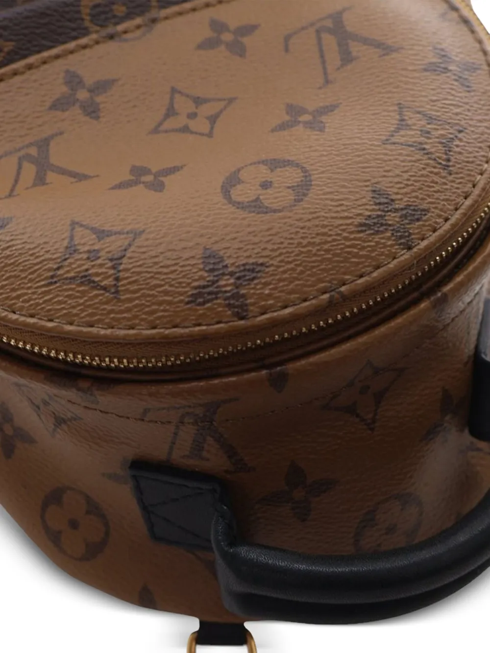 Pre-owned Louis Vuitton 2020 Monogram Reverse Mini Palm Springs Backpack In Brown