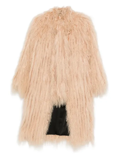 Numerootto textured single-breasted coat